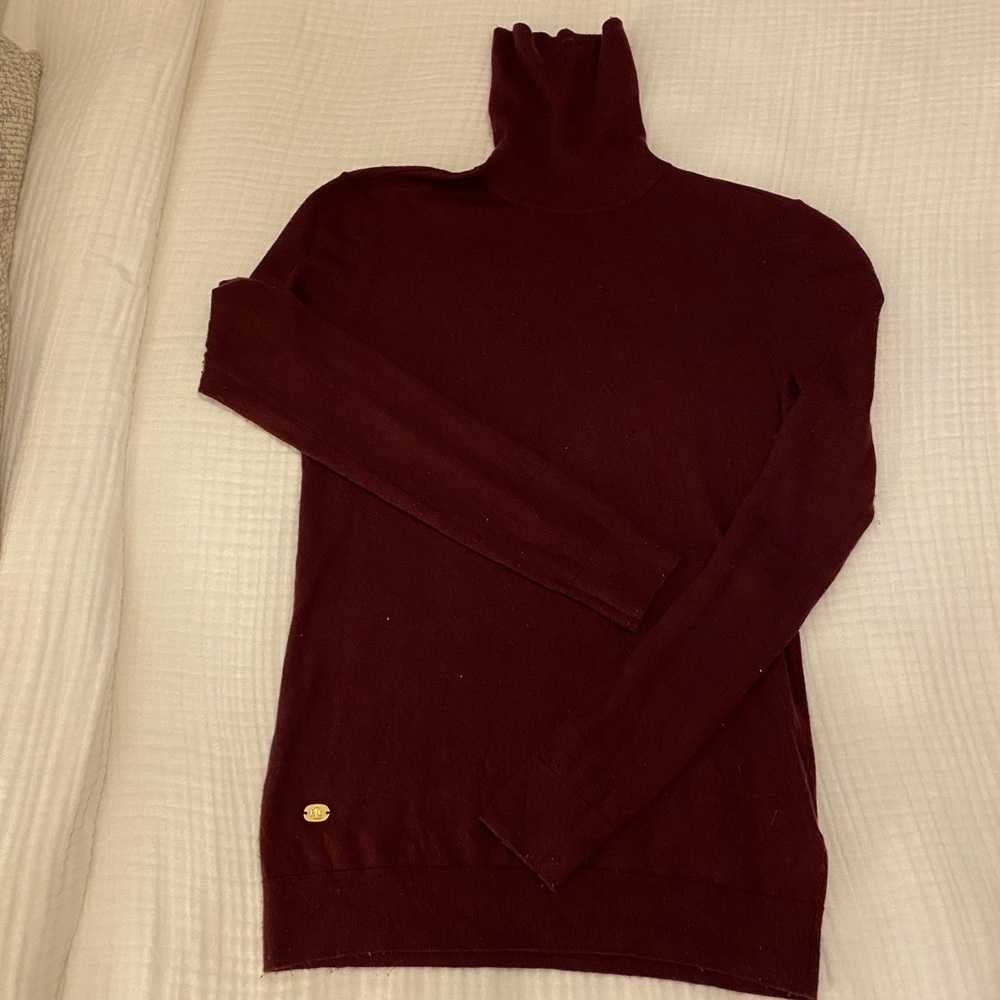 Ralph Lauren Lauren turtleneck maroon sweater
